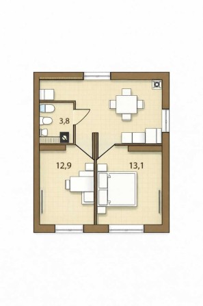 Універсальна 2К квартира 52,9 м² без комісії від заб-ка. 20хв до метро - фото 1
