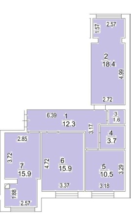 3 Кімнатна квартира 77.5М на середньому поверсі ЖК Львівський Затишок - фото 1