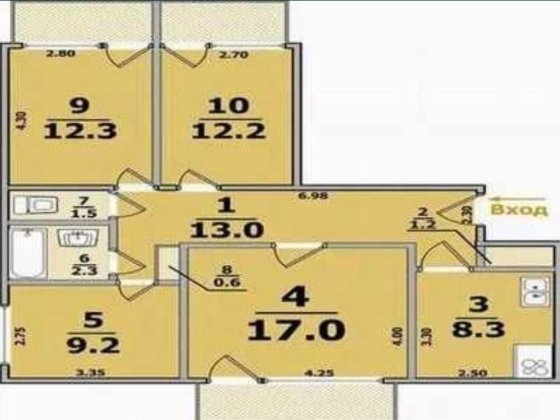 Здам кімнати в квартирі, без господині (поруч Сім'я та Папашон) Крижанівка