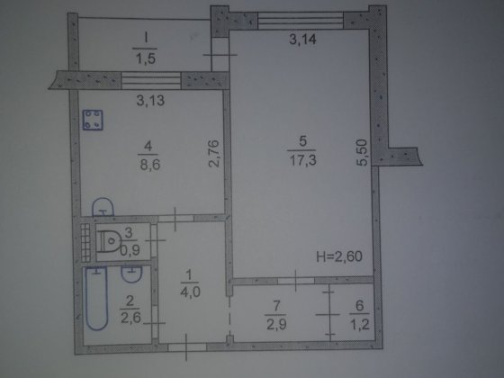 Оренда 1 кімнатної  квартири Кривой Рог