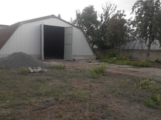 Здається в оренду складське приміщення-металевий ангар 400 кв.м Смела