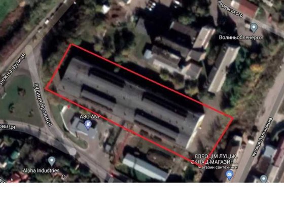 Оренда складу в центрі міста Луцька  250м2 Луцк