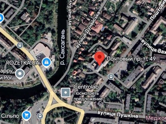 Оренда склад/офіс/приміщення 3 кабінети 43 кв.м. на пл. Визволення Кривой Рог