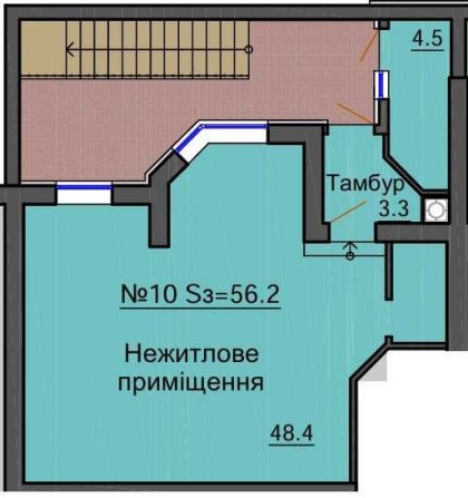 Оренда фасад, центр ЖК Резиденс, виход до фонтану, літня площадка - фото 1