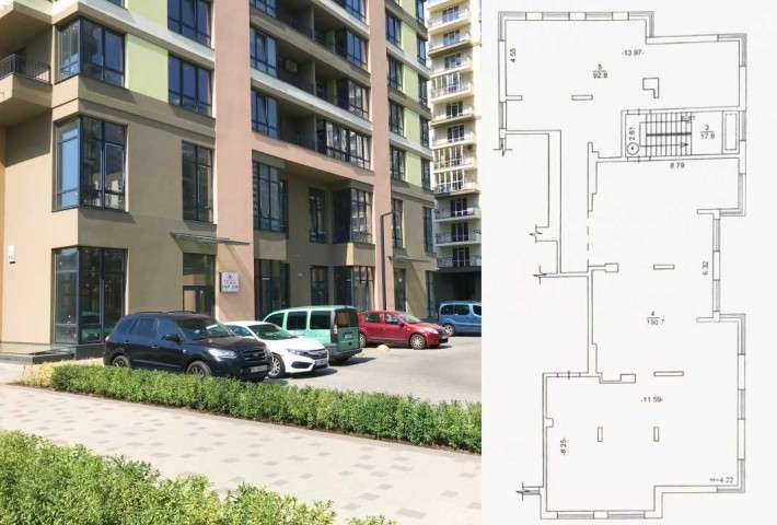 Продаж фасадного комерційного приміщення 370м2, ЖК Krona Park 2, Бровари - фото 1