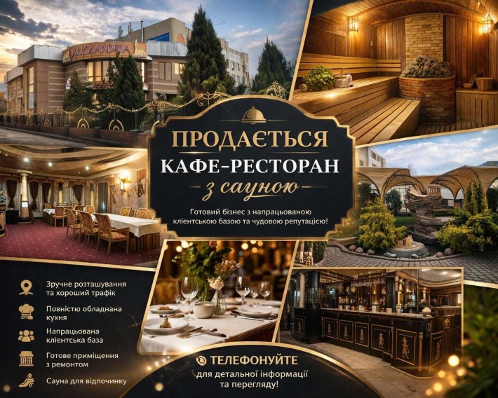 Продам розважальний комплекс з готовим прибутком кафе+ресторан + сауна + басейн + зони відпочинку. - фото 1