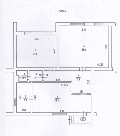 Фасад, підвал, окремий вхід, 119.4 м2 Черкаси, вул Смілянська 113/2 - фото 1