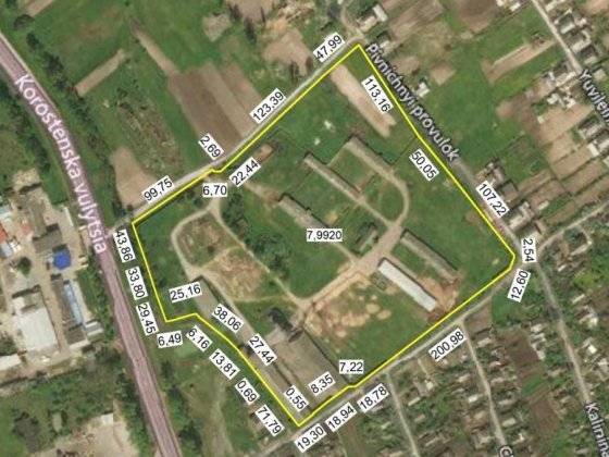 Продаж комплексу ферми 6600м2. 20хв від Житомира. 8га. Житомир