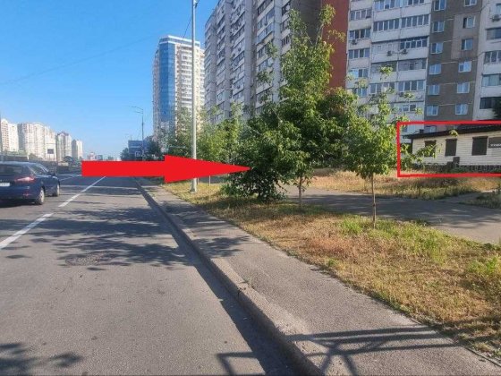 Фасад пр-т Григоренко продаж будівлі +ділянка