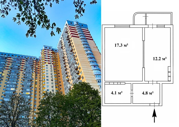 Продам 1-но кімнатну квартиру в ЖК " Міністерський" метро Мінська -15 хвилин - фото 1