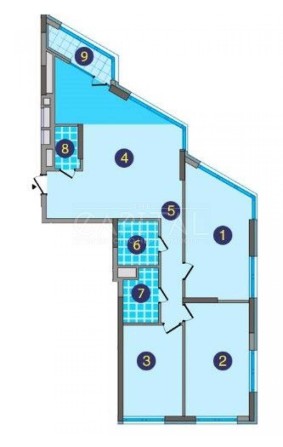 ЖК Зарічний. Продаж видова 3-кімнатна  квартира 120 м² на першій лінії Дніпра , метро Славутич - фото 1