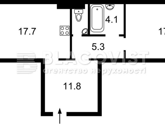 Продаж! ЖК Деснянський, 1-к квартира, 61 квм