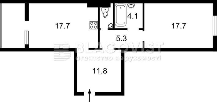 Продаж! ЖК Деснянський, 1-к квартира, 61 квм - фото 1