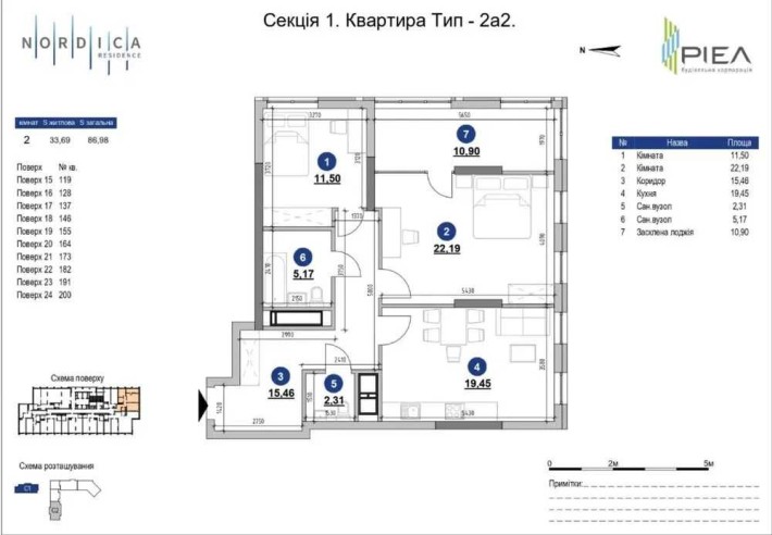 ЖК Nordica Residence краща пропозиція на ринку ! 87 м2 зданий будинок - фото 1