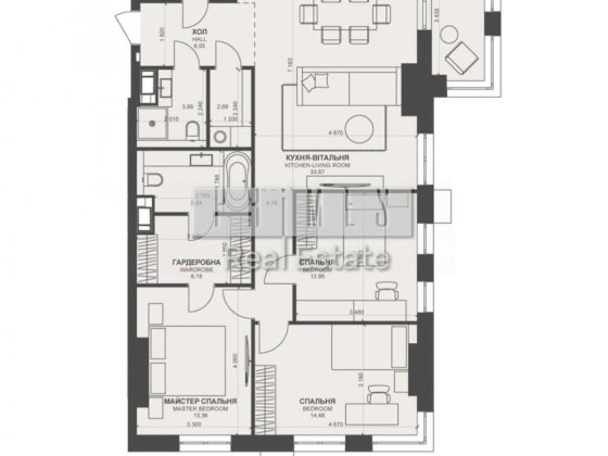 Продаж 3к квартири, ЖК TRIIINITY, вул. Василя Тютюнника, 39/2, Печерськ Київ