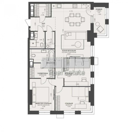 Продаж 3к квартири, ЖК TRIIINITY, вул. Василя Тютюнника, 39/2, Печерськ - фото 1