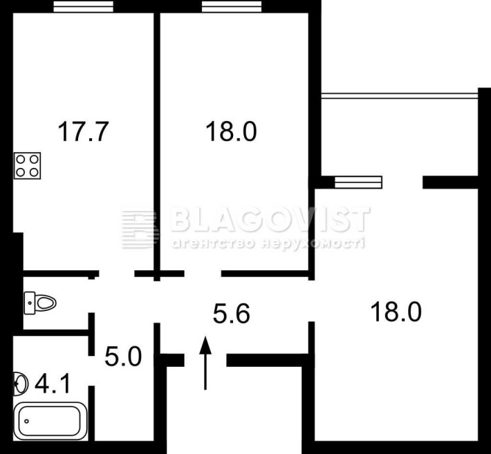 ЖК Деснянський! 2-к квартира, 72,05 квм - фото 1