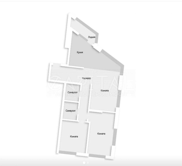 Продаж квартири (ДВІ ОКРЕМІ КІМНАТИ) ЖК Зарічний / БУДИНОК 7 / БЕЗ РЕМОНТУ / ПЕРЕУСТУПКА - фото 1