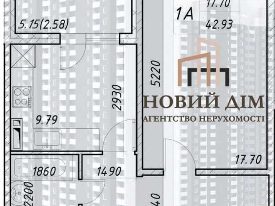 Без% ЖК Деснянський, 1к кв. 42,93м2 11 пов. єОселя-Ваучери-єВіднов. ЗДАНИЙ дім Київ