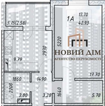 Без% ЖК Деснянський, 1к кв. 42,93м2 11 пов. єОселя-Ваучери-єВіднов. ЗДАНИЙ дім - фото 1