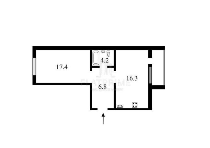 1 кім квартира, 50 м2, Welcome Home на Стеценка, частковий ремонт, Держпрограми - фото 1