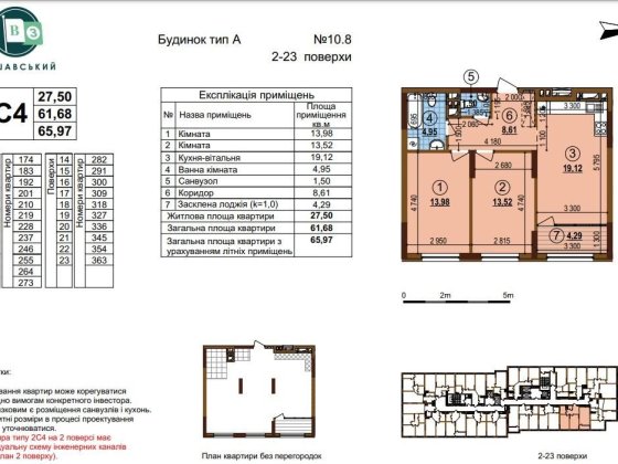 Продам без % 2-кімнатну квартиру в ЖК Варшавський 3 Київ