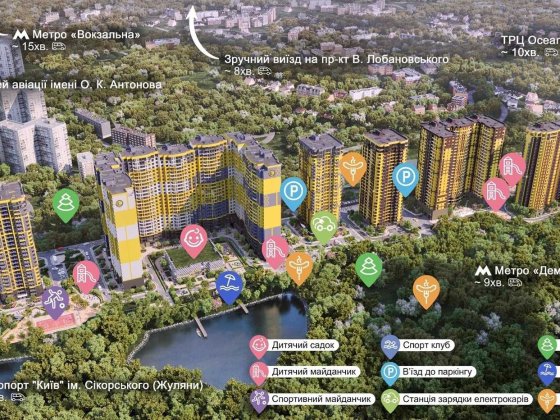Продаж 1 кім. на 11 поверх. 41.6 м²  ЖК Медовий вул. Кадетський Гай 10 Севастопольська площа.