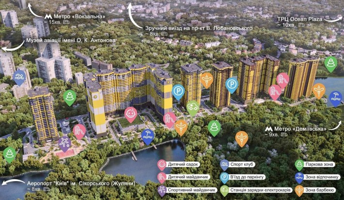 Продаж 1 кім. на 11 поверх. 41.6 м²  ЖК Медовий вул. Кадетський Гай 10 Севастопольська площа. - фото 1