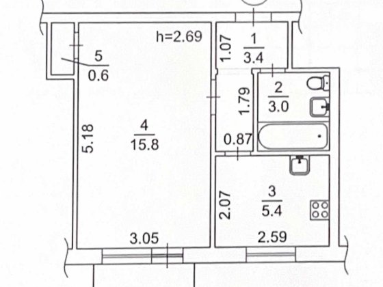 Продам 1 кімн.кв-ру.,Чоколовка,вул.Сергія Берегового 22 Київ