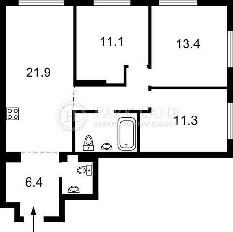 Продам видовую 3к квартиру Варшавский 3 дом сдан Ретровиль Правды - фото 1
