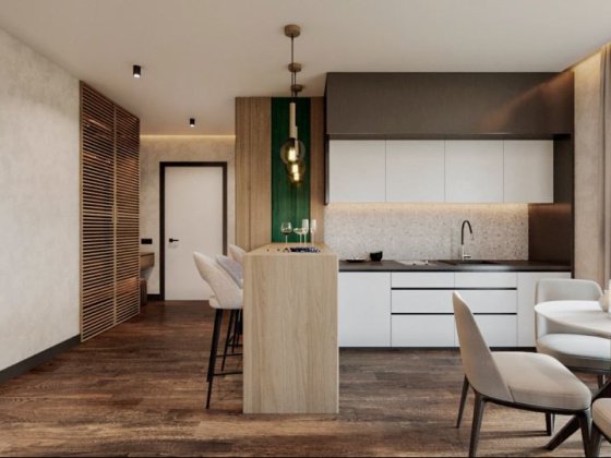 Апартаменти площею 60,8 м² у готельному комплексі Rich Stone Apart Hotel Яремче
