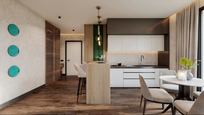 Апартаменти площею 60,8 м² у готельному комплексі Rich Stone Apart Hotel - фото 1