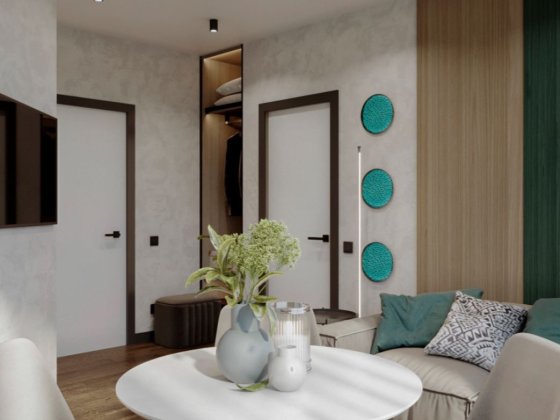 Апартаменти площею 36,6 м² у готельному комплексі Rich Stone Apart Hotel Яремче