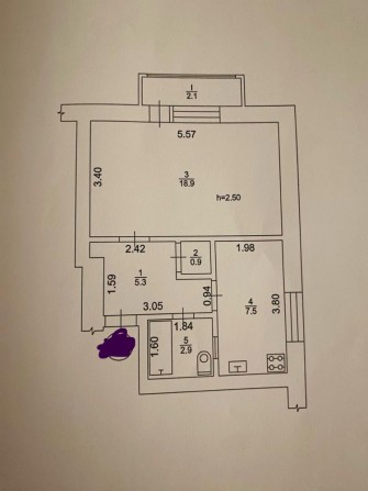 Продам 1 кімнатну квартиру Червона гора - фото 1