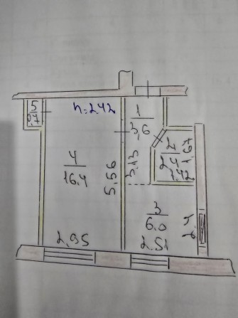 Продам однокомнатную квартиру - фото 1
