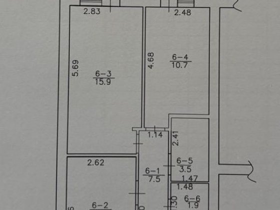 Продам 2 к.квартиру в новобудові по вул.Нововоскресінська 2 Миргород