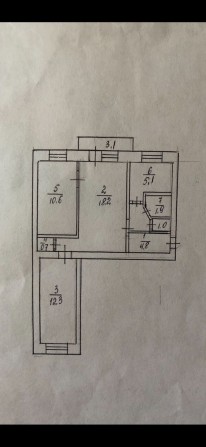 Продам 3-х кімнатну квартиру БЕЗ РЕМОНТУ. - фото 1
