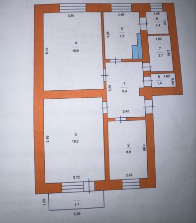 3-кімнатна квартира 72,7 м², 4 поверх, Ізяславська 8, Славута - фото 1