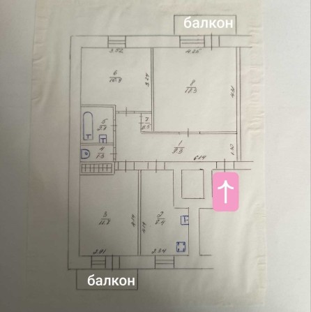 Продаж 3-кімнатна кв.  вул. 6-ї Гв. Дивізії, буд. 7 - фото 1