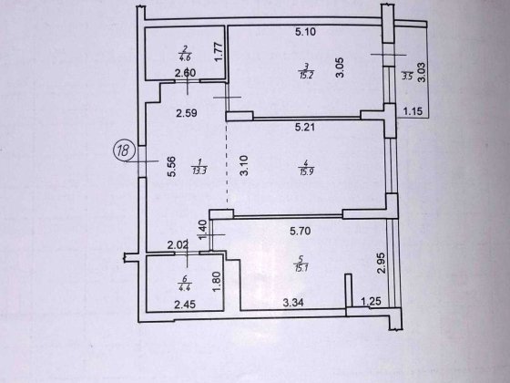 2кім з ремонтом Паркова Алея, 3пов, 70м2 Ивано-Франковск