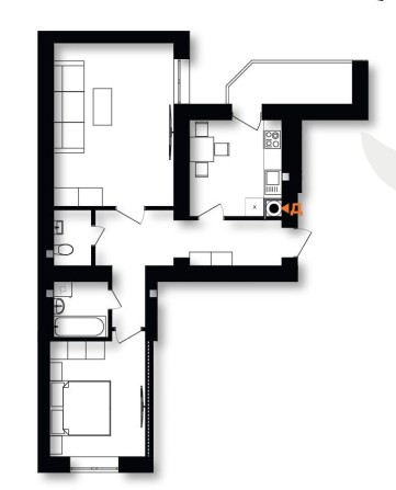 Продаж 2к Квартири ЖК Афини - фото 1