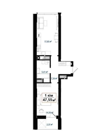 Продаж 1-кімнатної квартири в ЖК "Lake Park" - фото 1
