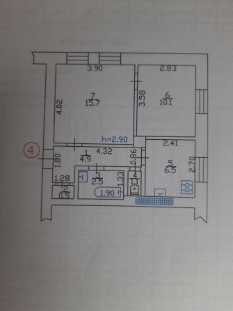 Продаж 2-х кімнатної квартири  по Приходька Крюків  . Можливо по сертифікату - фото 1