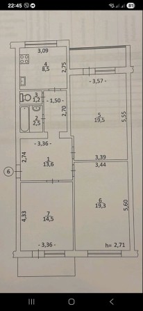 Продається  3 кім.квартира центр вул.Франка,2 поверх,цегла,автономка - фото 1