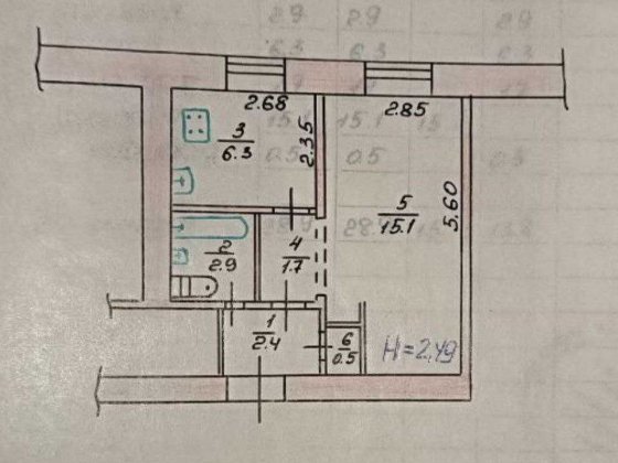 Продам 1-но кімнатну квартиру район 17кв Кривой Рог