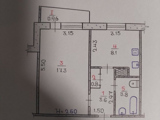 Продаж квартири 1 кімнатна під ремонт Кривий Ріг