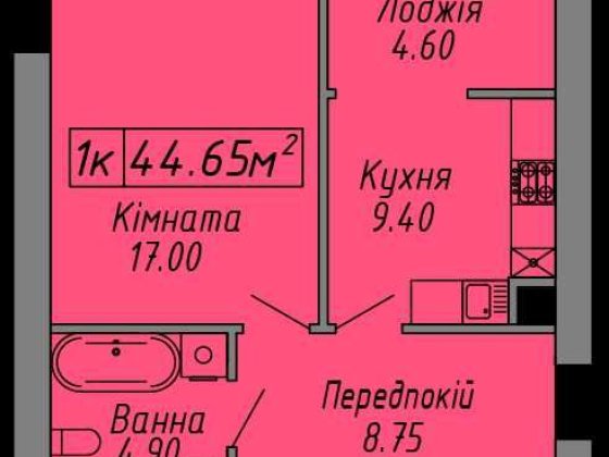 Видова 1кім в ЖК Скандинавія Ивано-Франковск