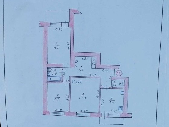 Продається 3-кімнатна квартира по вул. Привокзальній Луцьк