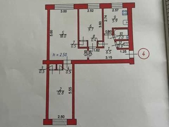 Продам трикімнатну квартиру в центрі міста під комерцію Луцьк