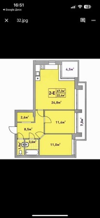 Покажу за 15 хв після дзвінка.68м2 ЖК Центральний 2 кухня 25м2 - фото 1